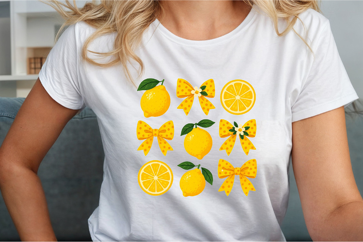 Coquette Lemon Png,Cute Lemon Floral, an Illustration by Sublimation Artist (Photo 2 of 9)