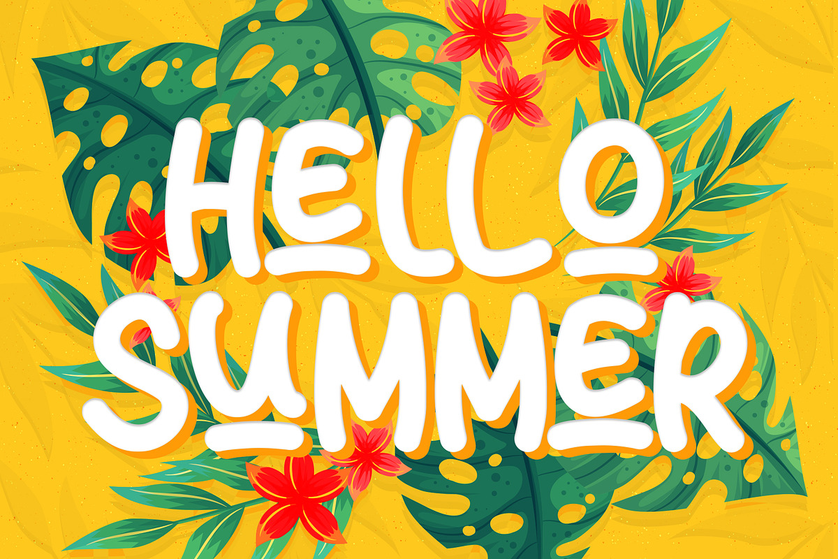 Sun Summer - Display Font, a Handwritten Font by alifryanzulfikar (Photo 2 of 9)