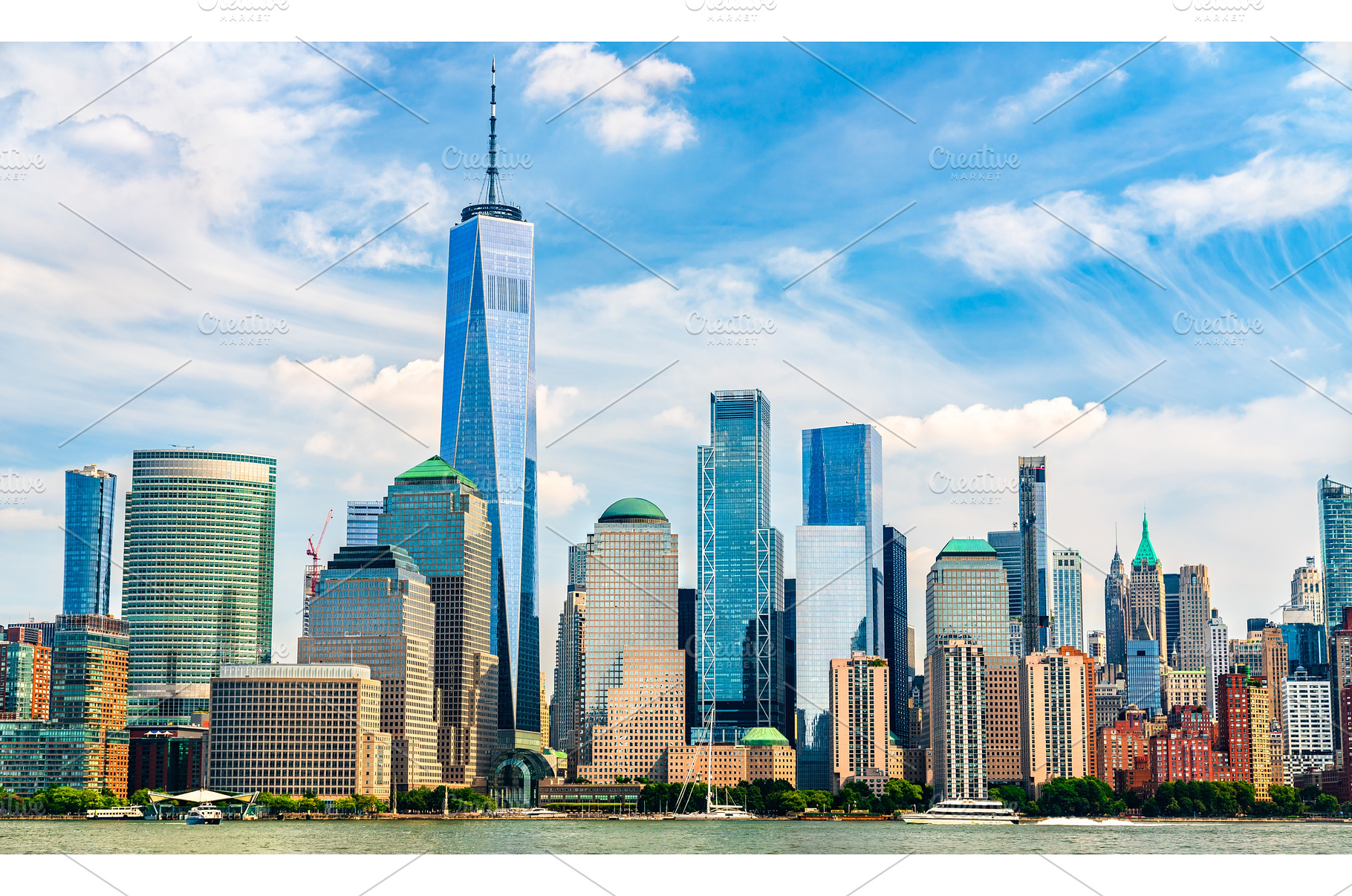 Lower Manhattan in New York City as, an Architecture Photo by Leonid Andronov