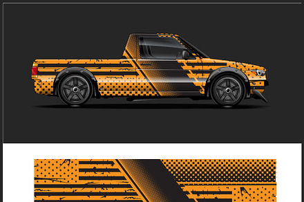 Product placement car wrap design, a Transportation Illustration by Car Wrap design