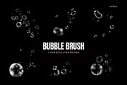 7 Water Bubble Photoshop Brushes, a Brush Add-On by Walllow Creatives (Thumbnail 4 of 4)