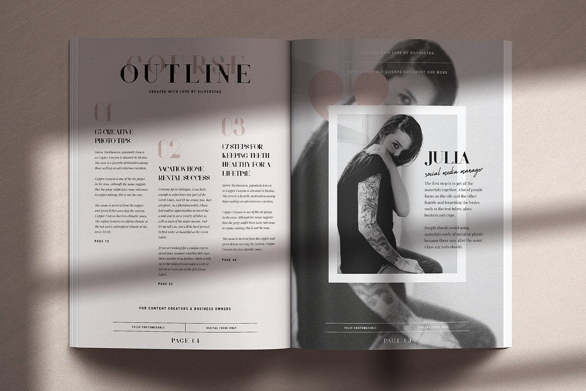 Sophie - eBook & Magazine Creator, a Magazine Template by SilverStag Type Foundry (Photo 3 of 26)