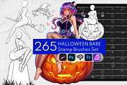Halloween Procreate Stamps, a Brush Add-On by Selentaori Studio (Thumbnail 1 of 13)