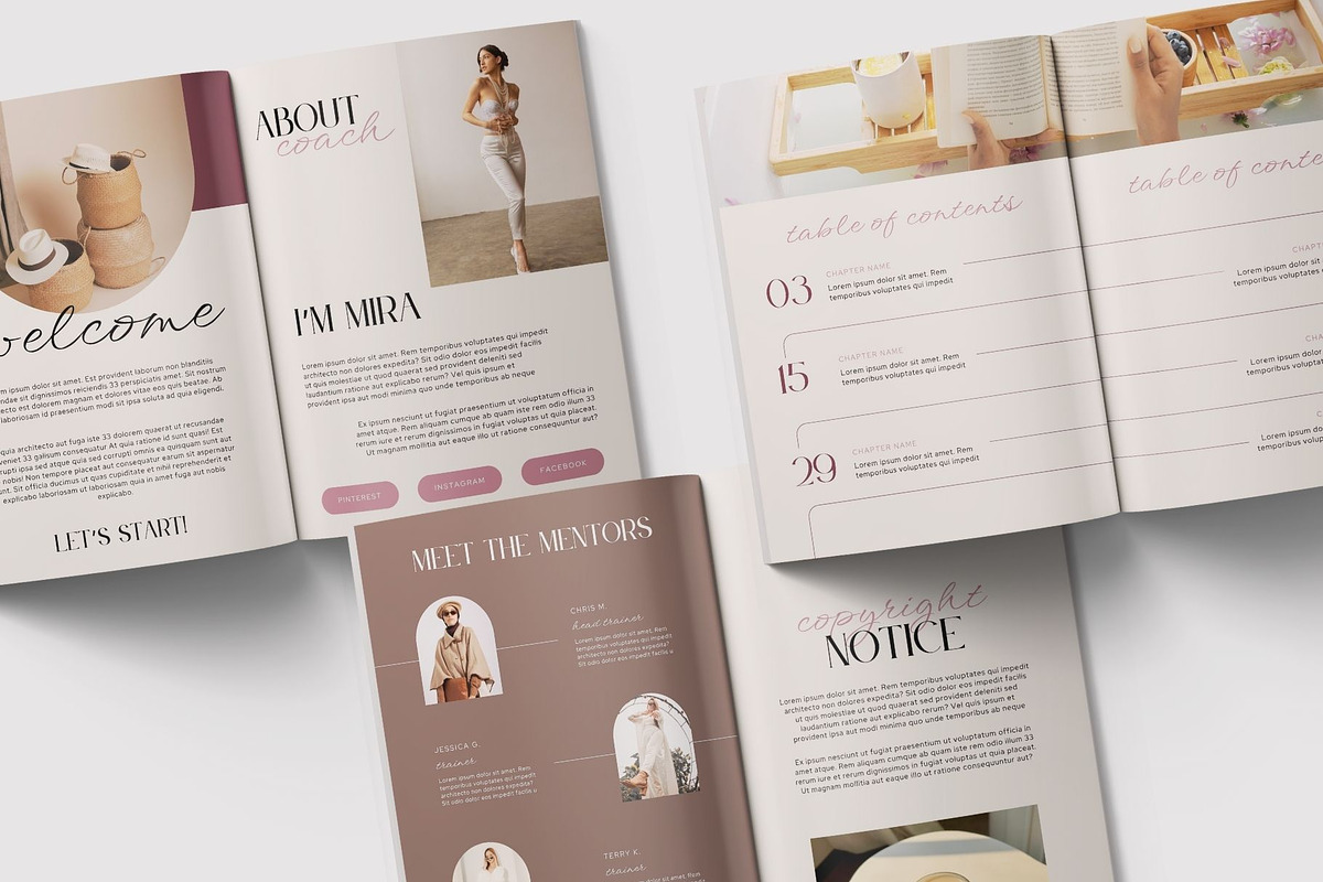Coach Workbook Template CANVA preview 4