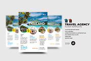 Travel Agency Flyer Template, a Flyer Template by Aam360 (Thumbnail 1 of 3)