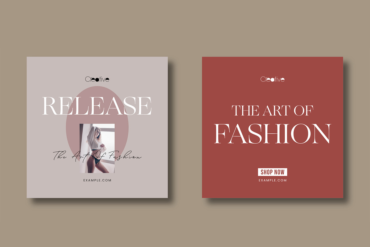Minimal Fashion Social Media Post, a Social Media Template by MightyDesign (Photo 5 of 8)