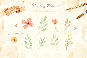 Nursery Rhymes V.2 Watercolor Set