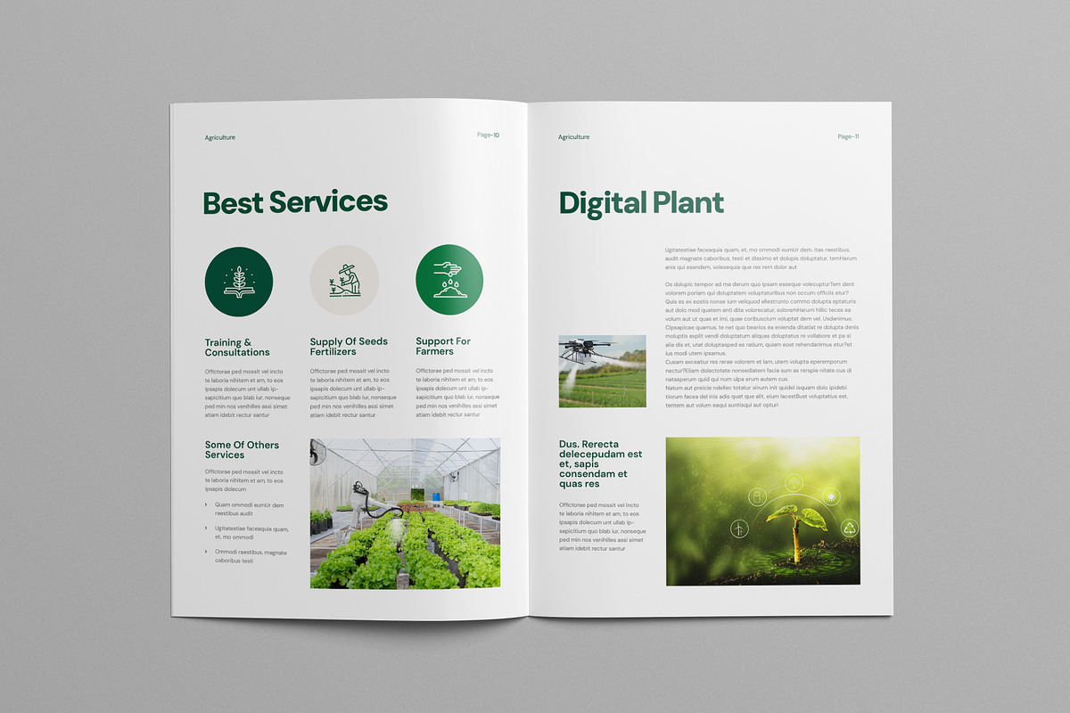 Agriculture Brochure Template, a Brochure Template by Pixelpick (Photo 9 of 9)