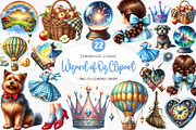 Wizard of Oz Clipart, Dorothy PNG, an Illustration by SinaCreation (Thumbnail 1 of 5)