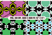 Vivid Geometry Palette Patterns, a Pattern Graphic by PrintHaven Designs (Thumbnail 4 of 8)