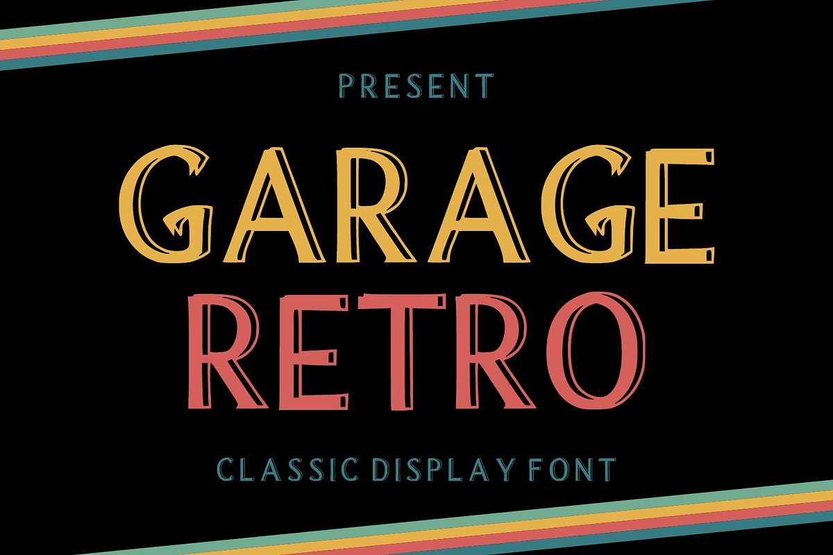 Garage Retro, a Font by Limited.studio (Photo 1 of 7)