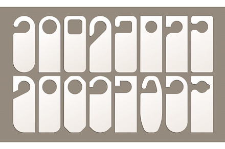 Hotel door hangers. Closed room sign, an Object Illustration by Frogella