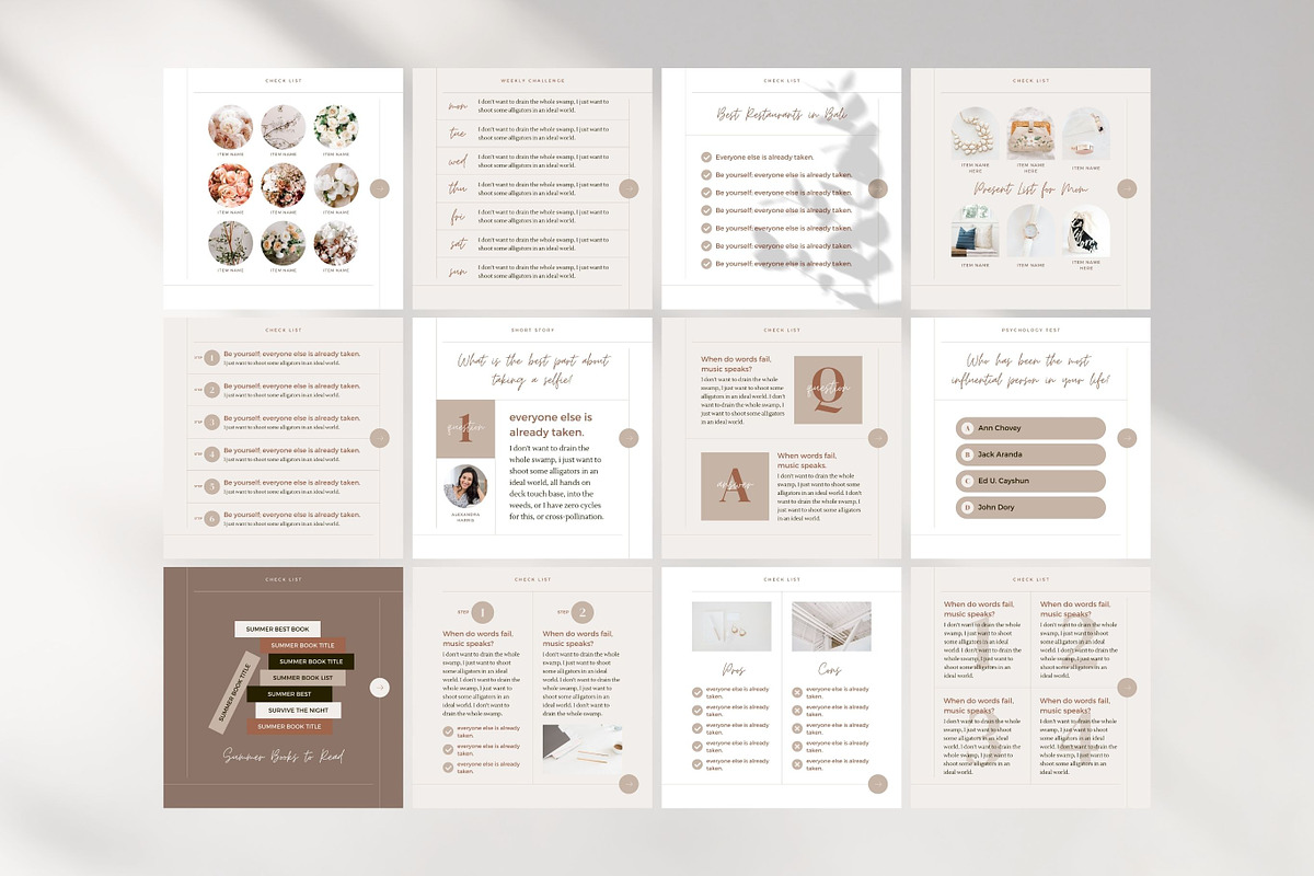 Instagram Post Templates Canva, a Social Media Template by Keikoya (Photo 7 of 12)