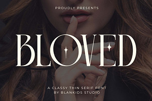Bloved a Classy Thin Serif Font, a Serif Font by Honestype