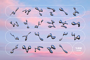 3D Liquid Metal - 122 illustrations, an Object Graphic by assetpro.design (Thumbnail 3 of 10)