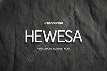 Hewesa - Modern Luxury Serif Typefac