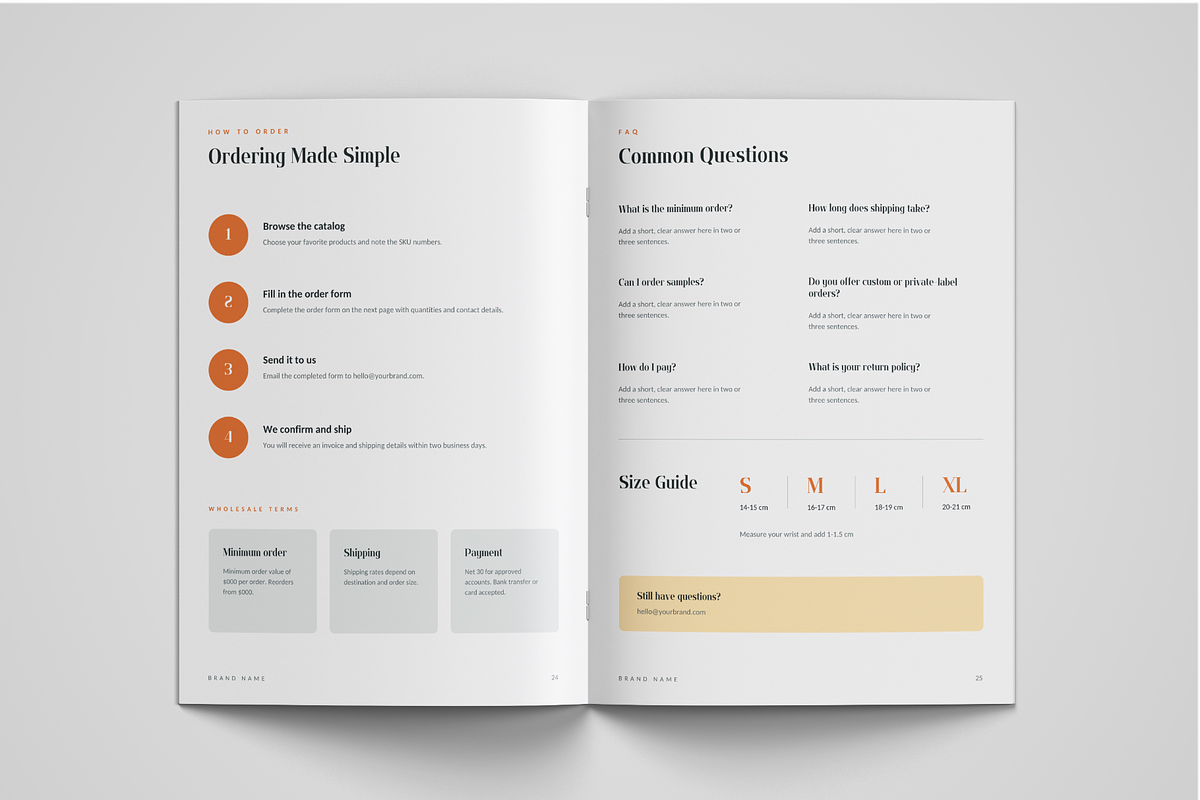 Product Catalog Template for Canva, a Brochure Template by Meenom Templates (Photo 9 of 12)