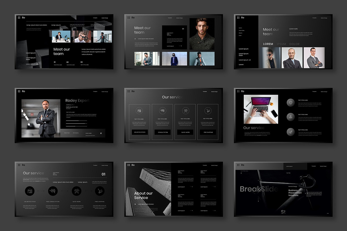 Rodey – Business PowerPoint, a Presentation Template by Dens Creative Studio (Photo 3 of 6)