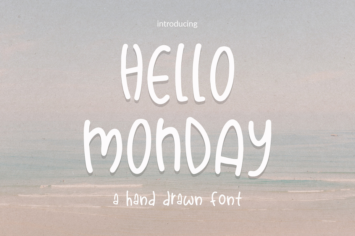 Hello Monday Hand Drawn Font