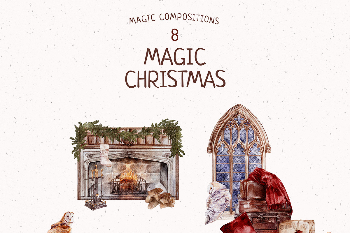 Magic Christmas Collection, a Seasonal Illustration by Yakovleva Margarita (Photo 11 of 14)