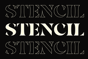 Nolex - Serif Stencil Font Display, a Serif Font by MaikoHatta (Thumbnail 7 of 8)