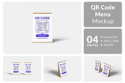 QR Code Menu Mockup, a Packaging Mockup by Hazzpro_Std (Thumbnail 1 of 5)