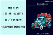 Christmas Trucks Clipart PNG, an Illustration by SinaCreation (Thumbnail 6 of 7)