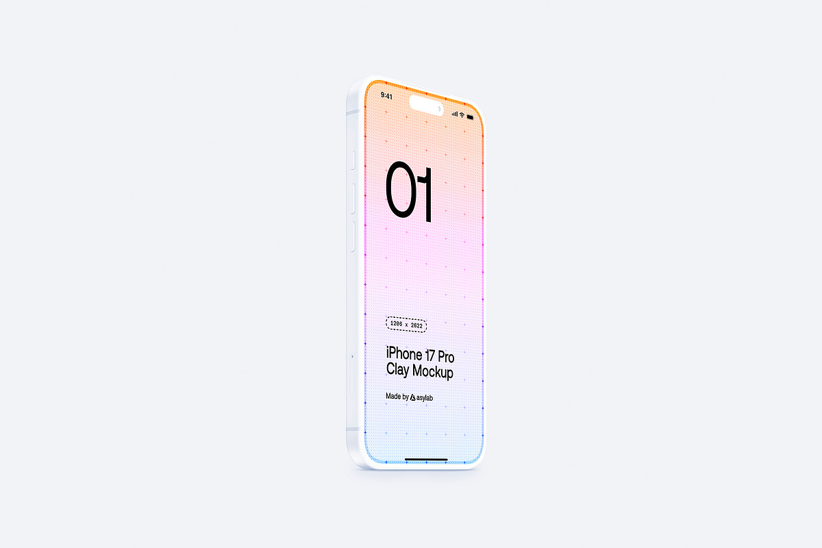 iPhone 17 Pro Clay - 24 Mockups, an iPhone Mockup by Asylab (Photo 41 of 61)
