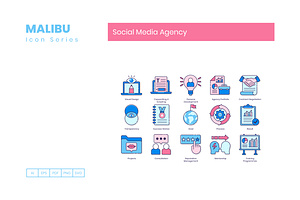 90 Social Media Agency Icons