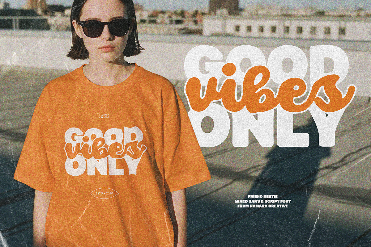 Friend Bestie - Playful Mixed Font, a Sans Serif Font by Namara Creative Studio (Photo 5 of 12)
