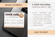 Cookie Care Form Editable Template, a Stationery Template by Anna Design Studio (Thumbnail 2 of 7)