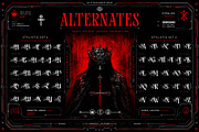 Royal Hatred Typeface, a Blackletter Font by alit design (Thumbnail 10 of 20)
