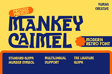 Mankey Caimel - Modern Retro Font