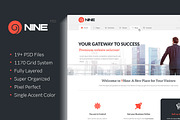 9Nine - Clean PSD Design, a WordPress Template by ColorByt (Thumbnail 1 of 5)