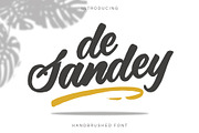 De Sandey || Handbrushed Font, a Script Font by Rochart (Thumbnail 1 of 9)