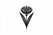 Modern Black Flower Design, an Illustration by jahid234 (Thumbnail 14 of 21)