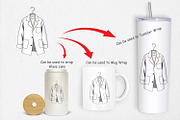 Doctor Coat Clipart, a Graphic by Artnoy (Thumbnail 4 of 5)