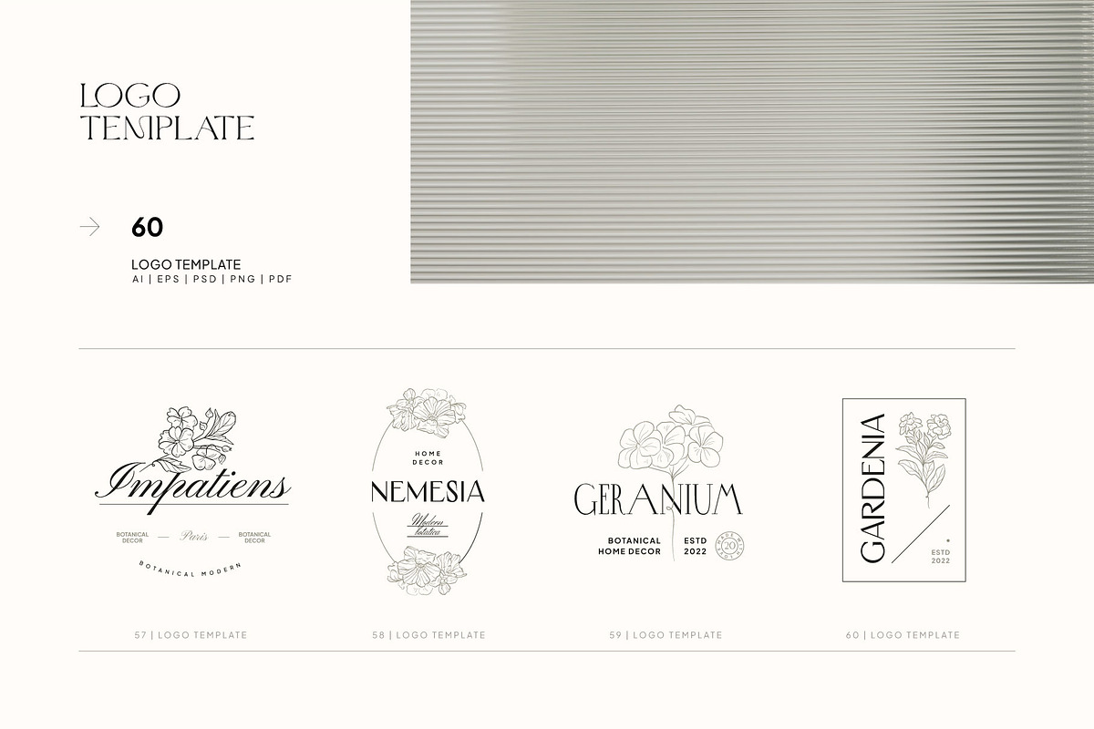 Modern Botanica | Logo Kit, a Branding & Logo Template by KetteCreate (Photo 16 of 18)
