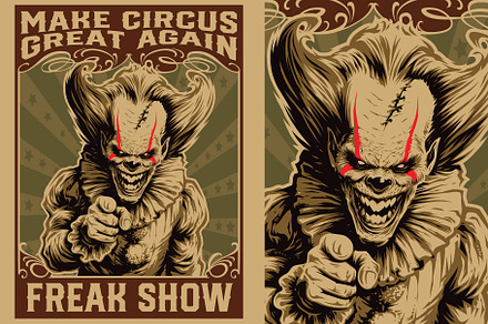 Make circus Great Again, an Illustration by daver2002ua