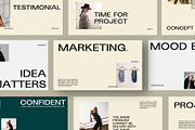 Fashion Minimalist Powerpoint, a Presentation Template by Rocket Template (Thumbnail 1 of 10)