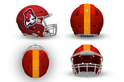 Football Helmet Mockup, an Object Graphic by Loudoun Design Co. (Thumbnail 2 of 6)