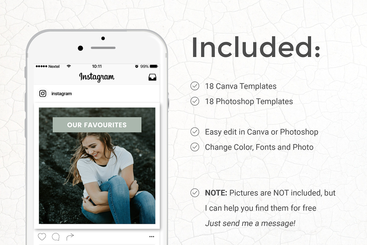 Green - 18 Instagram Templates, a Social Media Template by Annemiek van Luinen (Photo 2 of 8)