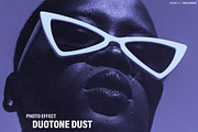 Violet Duotone Dust Photo Effect, a Layer Style Add-On by WudelMbois Studio (Thumbnail 1 of 3)