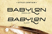 The Babylon Strong Typeface, a Sans Serif Font by Haksen (Thumbnail 2 of 8)