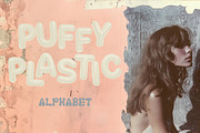 Puffy Plastic alphabet font, a Font by Sonnyfive (Thumbnail 2 of 7)
