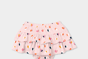 Baby Tiered Skirt With Pants Mock-up