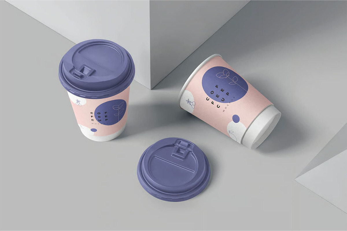 Paper Cup Sleeve Mockups, a Cups & Container Mockup by megostudi0 (Photo 2 of 8)