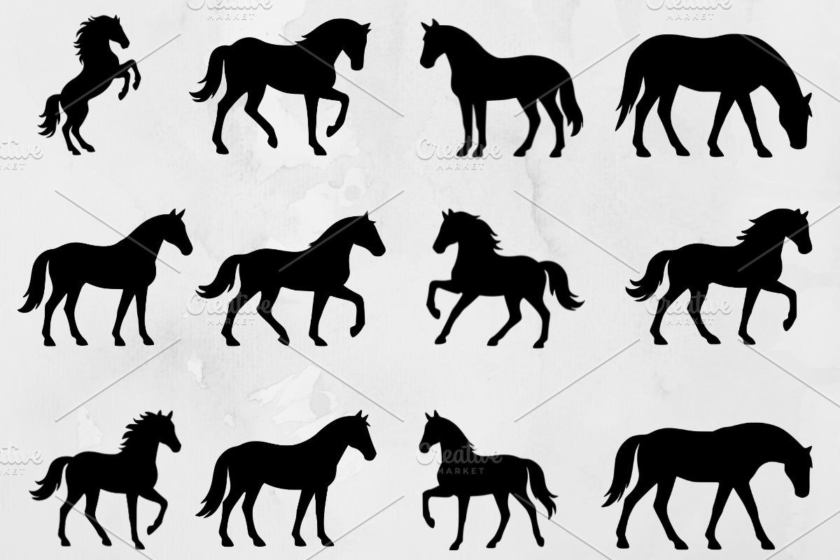Horse Silhouette SVG, an Animal Illustration by newminddesign (Photo 1 of 3)
