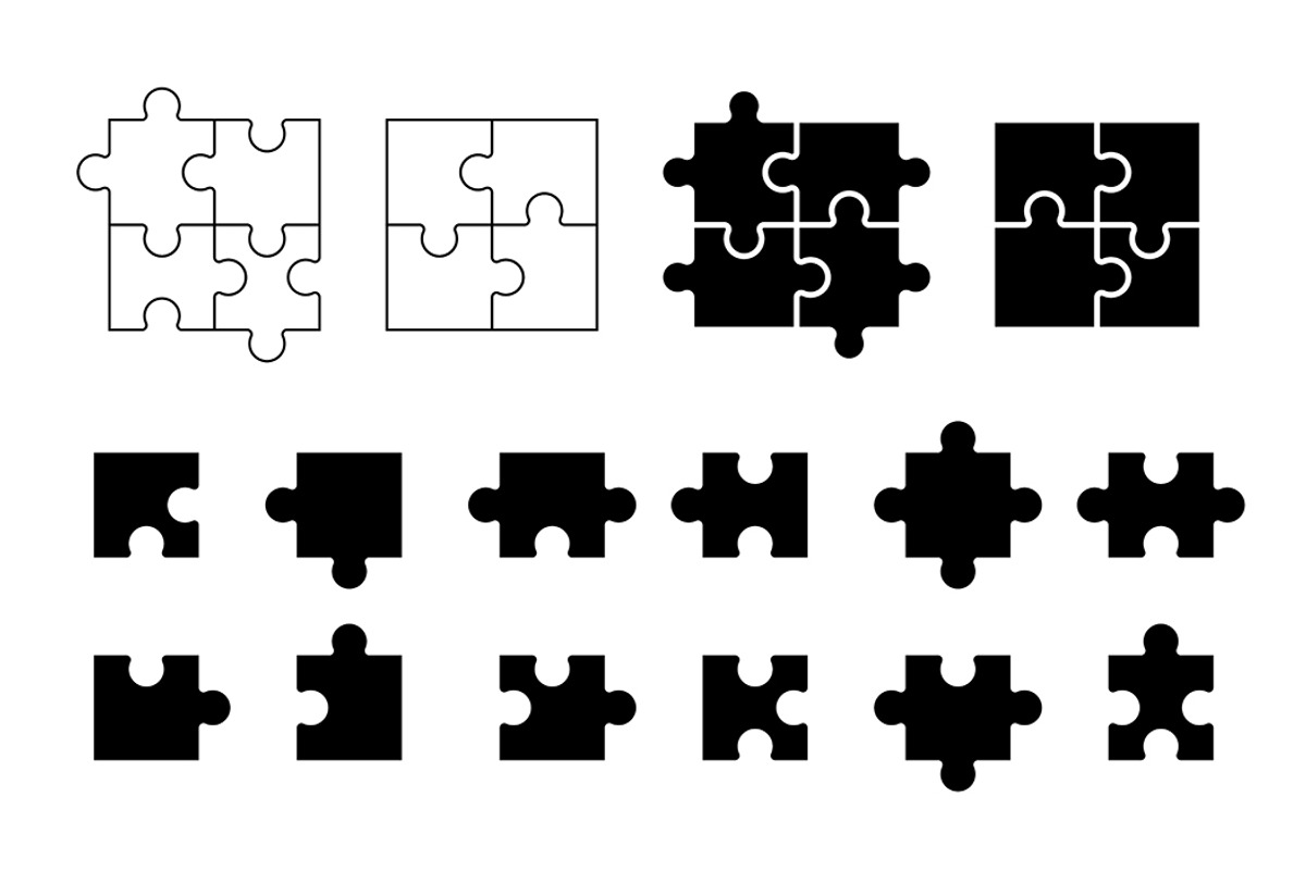 Puzzle icon, an Outline Icon by Volyk (Photo 2 of 6)
