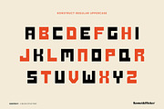 KONSTRUCT - A Block Style Font, a Sans Serif Font by Komet & Flicker (Thumbnail 2 of 15)